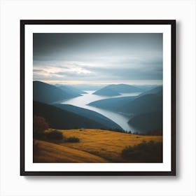 Lake In The Mountains Art Print