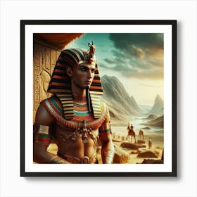 Pharaoh Of Egypt Art Print