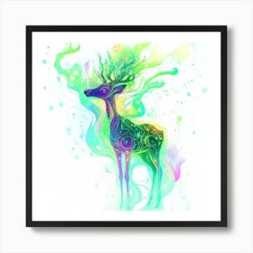 Deer Canvas Print 5 Art Print