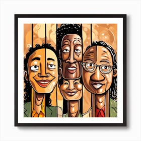 Portrait Of African Americans Art Print