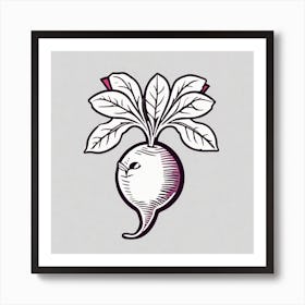 Beet logo 2 Art Print