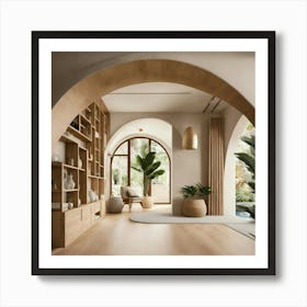 Arched Living Room 36 Art Print