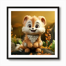 Cute Fox 69 Art Print