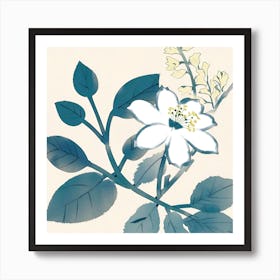 Asian Flower Art Print