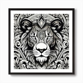 Lion Head 27 Art Print