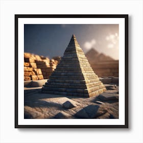 Pyramid Of Giza 4 Art Print