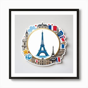 Paris Sticker 1 Art Print