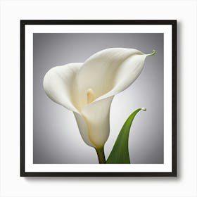 White Calla Lily Art Print