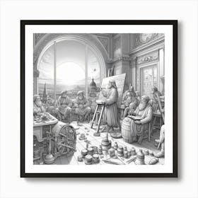 Painters' Workshop Art Print