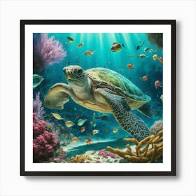 Sea Turtle 2 Art Print