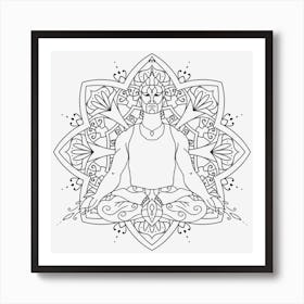 Meditation Mandala 05 Art Print