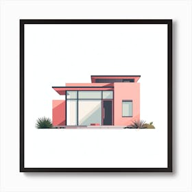 Modern House Vector Illustration 5 Art Print