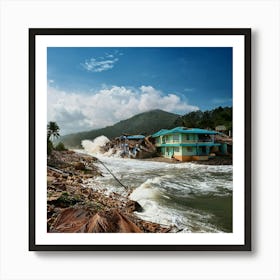 House On The Beach Art Print