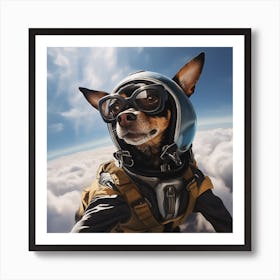 Dog In The Sky Art Print