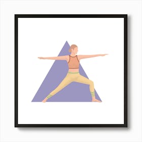 Yoga Pose Illustration Art Print