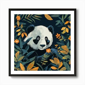 Panda Bear In The Jungle 1 Art Print