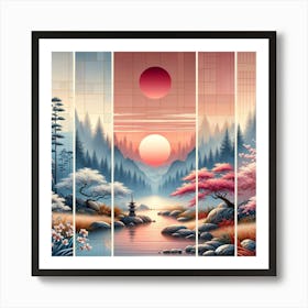 Asian Landscape 5 Art Print