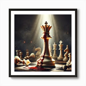 Chess Game Art Print