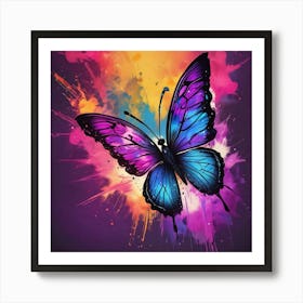 Butterfly Painting 310 Art Print