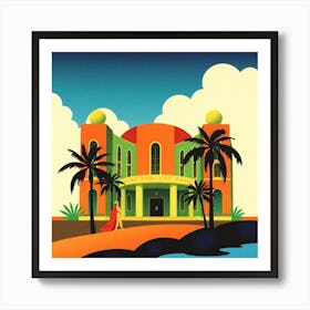 Santa Fe Hotel Art Print