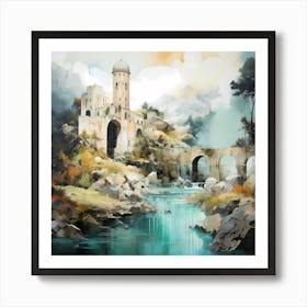 Amalfi's Charm Unveiled Art Print