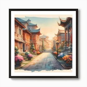 Chinese Street Art Print