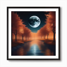 Harvest Moon Dreamscape 12 Art Print