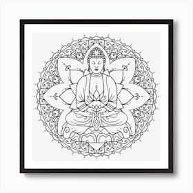 Meditation Mandala 08 Art Print