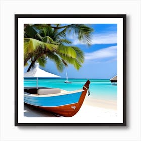 Boat On The Beach 3 Art Print