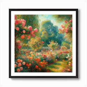 Rose Garden 1 Art Print