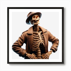 Detective Skeleton Affiche