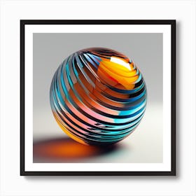 Glass Sphere Art Print