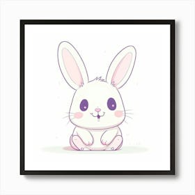 Cute Bunny Art Print