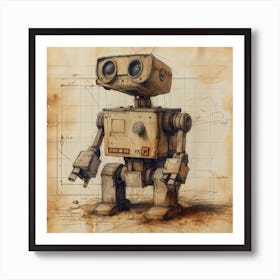 Robot Art Print