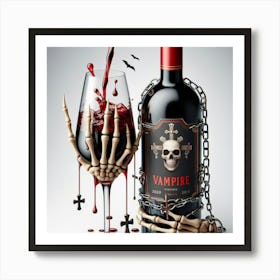 Vampire Wine Art Print