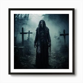 Ancient Health Frightened Daemon Human Rip Costume Scarey Afraid Invisible Evil Spook Ma (28) Art Print