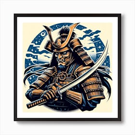 Samurai Warrior 1 Art Print