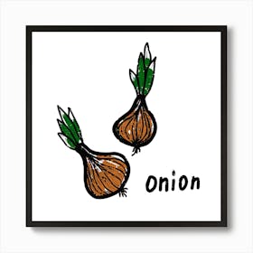 Onion Art Print