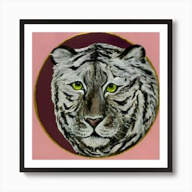 White Tiger Art Print