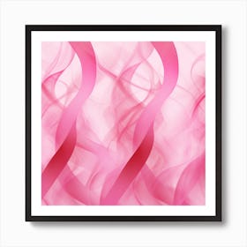 Pink Smoke Background Art Print