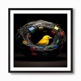 Bird In A Nest Art Print