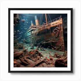 Wreck Of The Titanic 4 Art Print