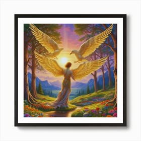 Angels Of The Forest Art Print