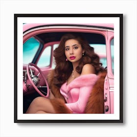 Pretty Himanee Bhatia driving Art Print