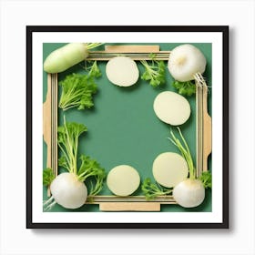 Radish Frame Art Print