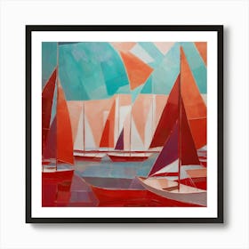 Scarlet Sails 01 Art Print