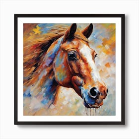 Horse Painting 10 Art Print