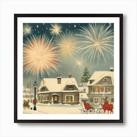 Christmas In The Country Art Print