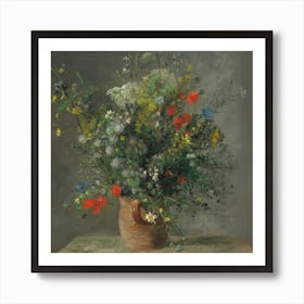 Flowers In A Vase Poster