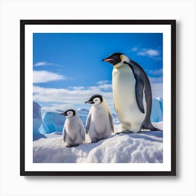 Antarctica Penguins Art Print